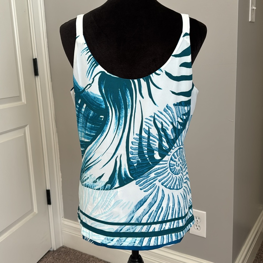 Turquoise sleeveless top - Picture 2 of 4